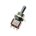SALECOM AMP 팻 배트 토글 스위치 DPDT 6 핀 3 웨이 온 밀폐 1 1x Fat Bat Toggle Switc