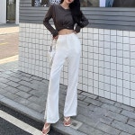 비비에모 여성용 옆트임 부츠컷 세미 슬랙스 00896 L