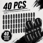 라이코루 40 PCS 볼링 엄지 손가락 테이프 구멍용 빠른 릴리스 프리컷 인서트 그립 피부 보호 통기성 잔여물