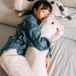 밸라솜 모찌 고양이 바디필로우70cm 안고 자는 베개