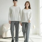 옷자락 여자 포근하고 부드러운 데일리 수면 파자마 라운지 팬츠