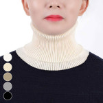 남녀 공갈목티 겨울 레이어드 페이크목폴라 니트 터틀넥