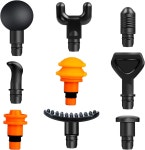ABSOK 마사지 건 헤드 교체용 부착물 9가지 근육 18-19mm 심부 조직 타악기