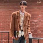투플랜 소아브 스웨이드 오버 블레이져 2 color