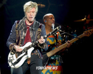 미국 보스턴서 공연중인 가수 데이비드 보위