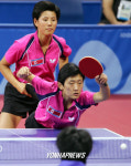 탁구 여자 복식 16강전 북한