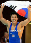 레슬링 김정섭, 승리의 환호