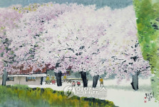 한국화가 오용길 교수의