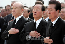 <김前대통령서거> 최규하 전 대통령 영결식에 참석한 전직 대통령들