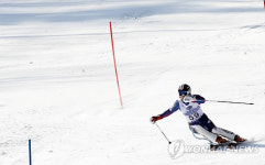 알파인 스키 김민성의 "질주"