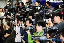 사진기자의 취재 열기