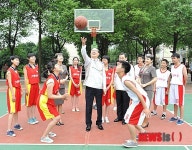 중국 창사시 아름다운 교실