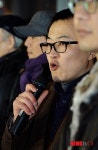 구속수사 규탄하는 황선 남편 윤기진 의장