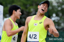 근대 5종 정진화-전웅태, 은메달