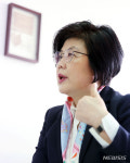 뉴시스와 인터뷰하는 문시연 숙명여대 교수