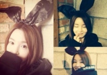 남규리 토끼귀 셀카, 인형 미모 과시…