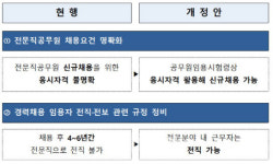 앞으로 민간 전문가도 전문직 공무원에 신규채용 가능해진다