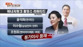 "윤석화·삼성임원 등 5명 조세피난처에 페이퍼컴퍼니"