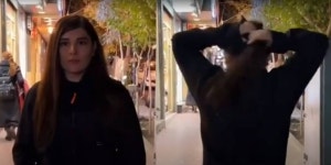 뒤돌아 머리끈 질끈...‘히잡 거부’ 이란 여배우가 체포 전 올린 영상엔