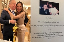 아시아계 첫 오스카 여우주연상 양쯔충, 19년 사귄 연인과 결혼