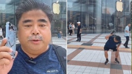 중국 유명 배우, 아이폰 부수며 "수리비 127만 원…다신 안 사"