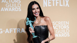 데미 무어, 美배우조합 여우주연상…샬라메는 남우주연상