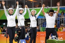 여자 양궁단체,러시아 꺾고 두 번째 금메달 획득