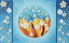 찬란한 사랑의 순간들…한국화가 김민씨 두번째 개인전