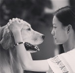정유미, 강아지와 눈빛 교환.."사랑스러워"
