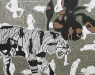 한국화가 허진, 유목동물+인간 전