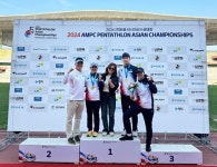 완주군청 근대5종팀 김우철 선수, 아시아선수권대회서 금메달 획득