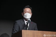 축사하는 이재명 더불어민주당 대선 후보