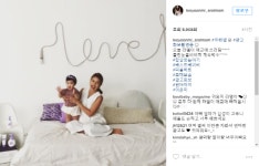 유한킴벌리, 배우 이윤미 막내딸과 첫 화보촬영