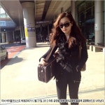 바이올린 연주가 박정은 ‘아티스트의 올블랙 공항패션’