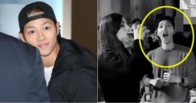“여자와 술을…” 위험한 곳에 있는 송중기, 카메라에 찍혔다 (영상)