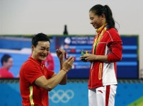 감동의 현장! 中 다이빙 선수 시상식 공개 프러포즈