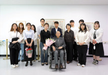 단국대병원, 구족화가 오순이 교수로부터 한국화 기증받아