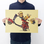 Z060 일본 애니 미니언츠 영화포스터 빈티지포스터 영화배우 유명인 빈티지 포스터액자 가게 카페 인테리어 꾸...