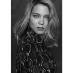 DBM-255 레아 세이두 Lea Seydoux 영화포스터 A4 흑백 셀럽 배우 : 조이포스터