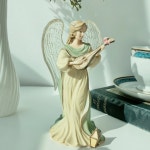토마스 킨케이드 Angels of Inspiration Collection 연주하는 천사 피겨린 빈티지 소품...