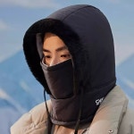 패딩바라클라바 한파 대비 모자 겸용 보온 따뜻한 귀도리 겨울용 : 딜킹몰스