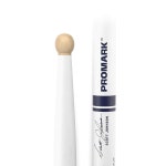 프로마크 드럼 스틱 - 스콧 존슨 세트 우드 팁 페인트 화이트 히코리 일관된 무게와 피치 1쌍 : 트렌디플레...