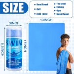 빠른 드라이 타월 샤미 샤모아 천 수영 자동차 건조 다이빙 워터 스포츠 비치 샤워 풀 수영 선수 선물, 13...