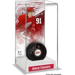 세르게이 페도로프 디트로이트 윙스 디럭스 톨 하키 퍽 케이스 - 디스플레이 케이스에 로고 없음 케이스 전용 ...