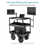 전문 제작자, 영화 사진작가를 위한 페이로드 상단 선반 - 150kg / 330파운드 & 하단 200kg 4...