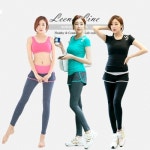 요가팬츠 TP09 스타일리쉬 배색라인 이중팬츠