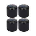 볼륨 조절용 샤프트가 일렉트릭 베이스 노브 4Pcs 메탈 돔 컬러 쉘 연주 액세서리