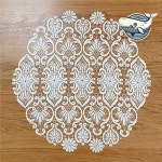 우아한 레이스 테이블 매트 고급 장식 런너