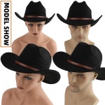 여성 남성용 프로 셀리아 카우보이 모자 와이드 브림 웨스턴 카우걸 One Size