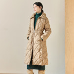 마리앤어스 베르니 다이아 퀼팅 덕다운 롱 코트